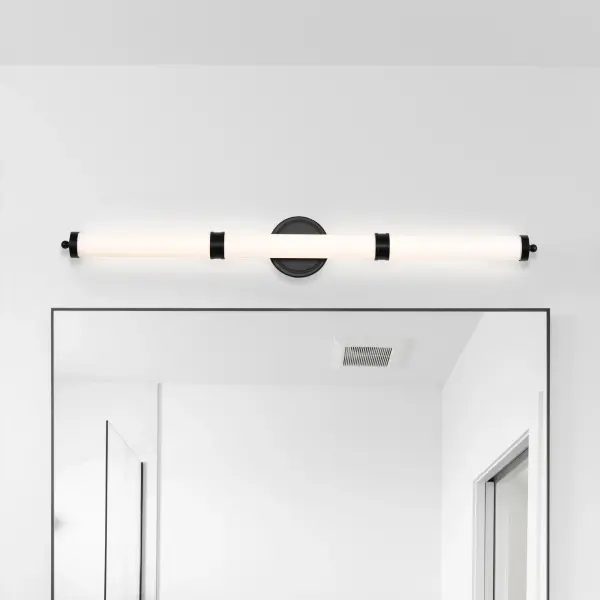 Kagen LED Large Vanity Light in Matte Black - Image 16