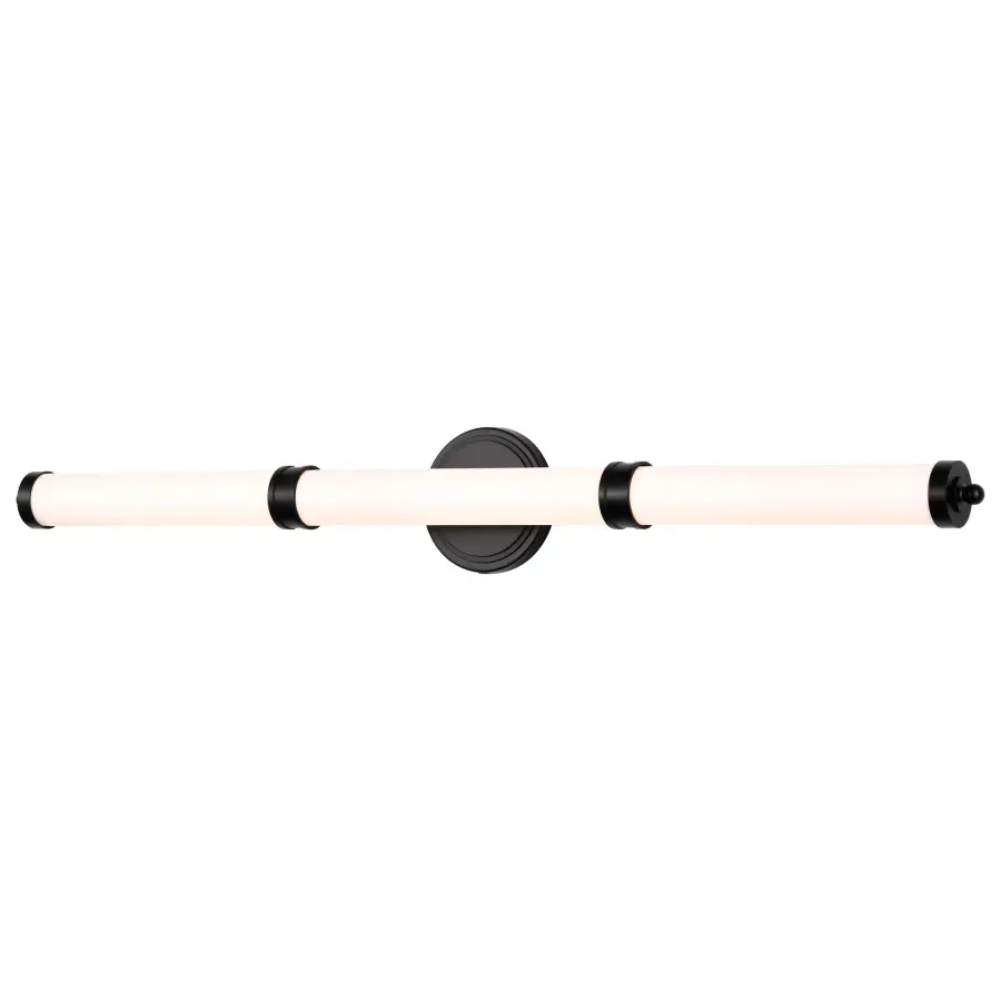 Kagen LED Large Vanity Light in Matte Black - Image 8