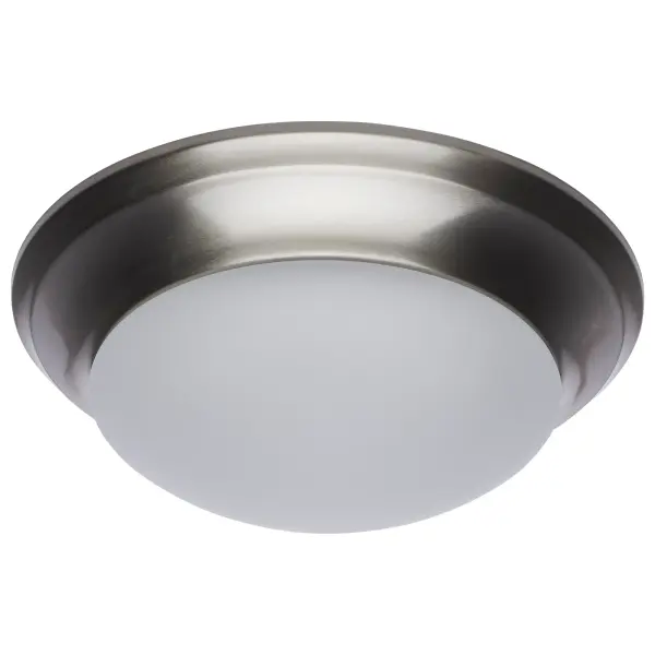 18W LED Flush Mount Ceiling Light - 12 Inch Brushed Nickel with Frosted Glass - Image 11