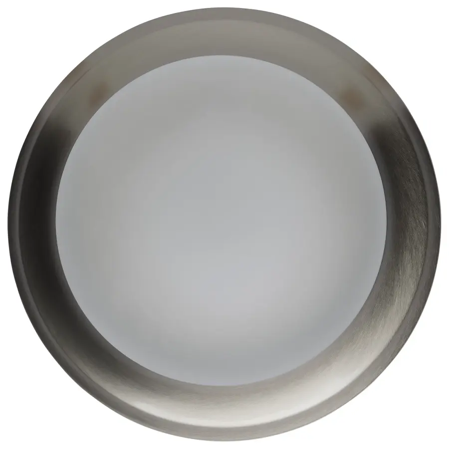 18W LED Flush Mount Ceiling Light - 12 Inch Brushed Nickel with Frosted Glass - Image 13