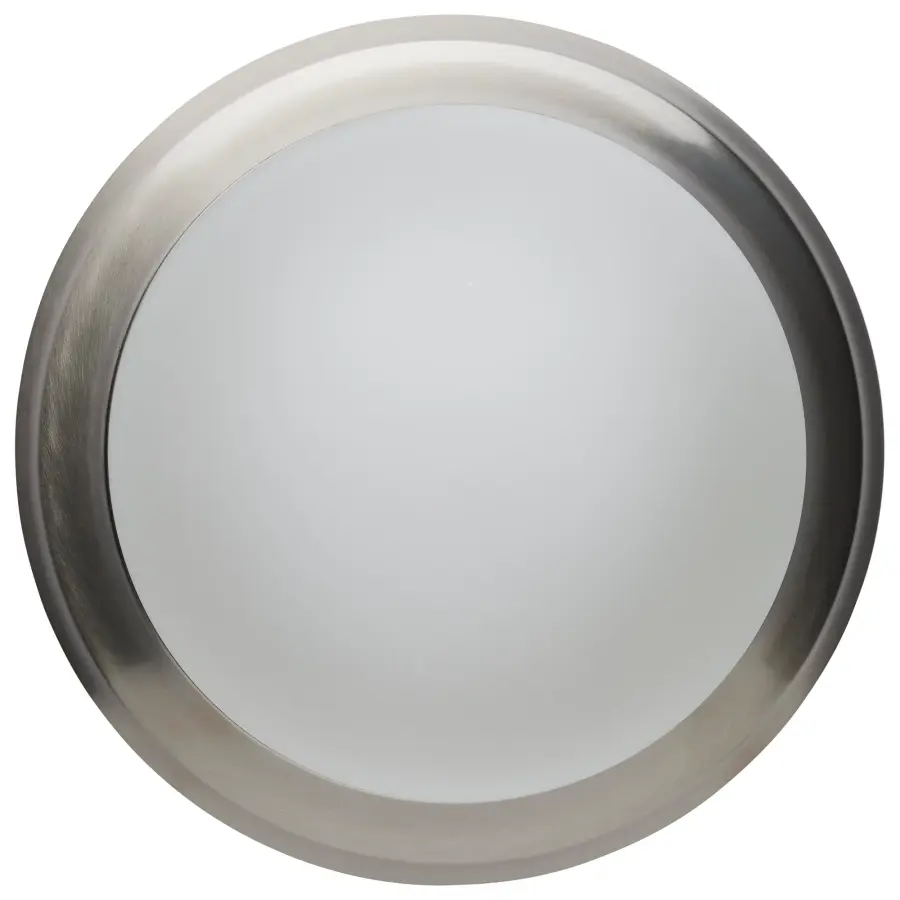 14" Brushed Nickel LED Flush Mount with Frosted Glass - Image 13
