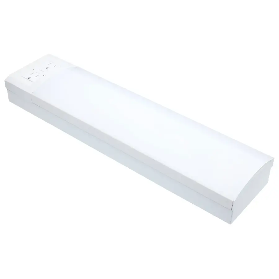 18" LED Ceiling Wrap with Dual GFCI Outlets - Image 1