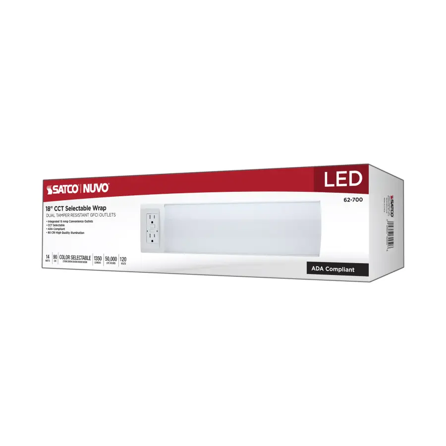 18" LED Ceiling Wrap with Dual GFCI Outlets - Image 11