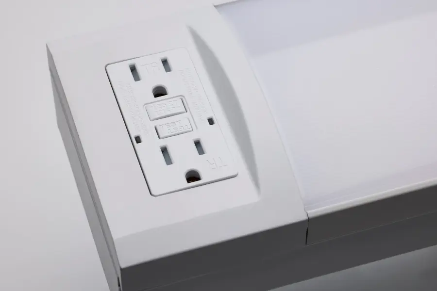 18" LED Ceiling Wrap with Dual GFCI Outlets - Image 5