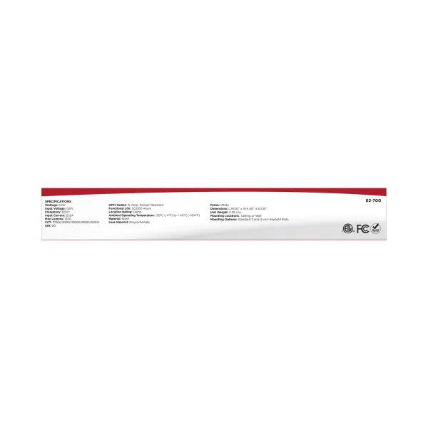 18" LED Ceiling Wrap with Dual GFCI Outlets - Image 9