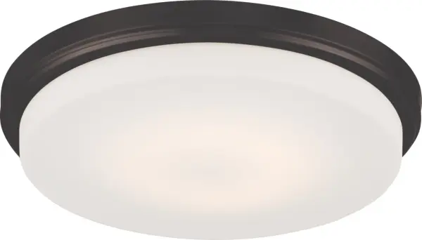 The Dale LED flush mount combines sleek design with practical functionality. Its mahogany bronze finish and opal frosted glass create a warm, inviting glow perfect for any room. High lumens output ensures bright, long-lasting light.