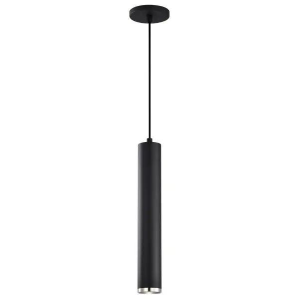 The Century pendant delivers contemporary minimalist design with its clean lines and integrated 12W LED. The striking matte black and brushed nickel finish combination adds visual interest while providing 1020 lumens of warm 3000K light.