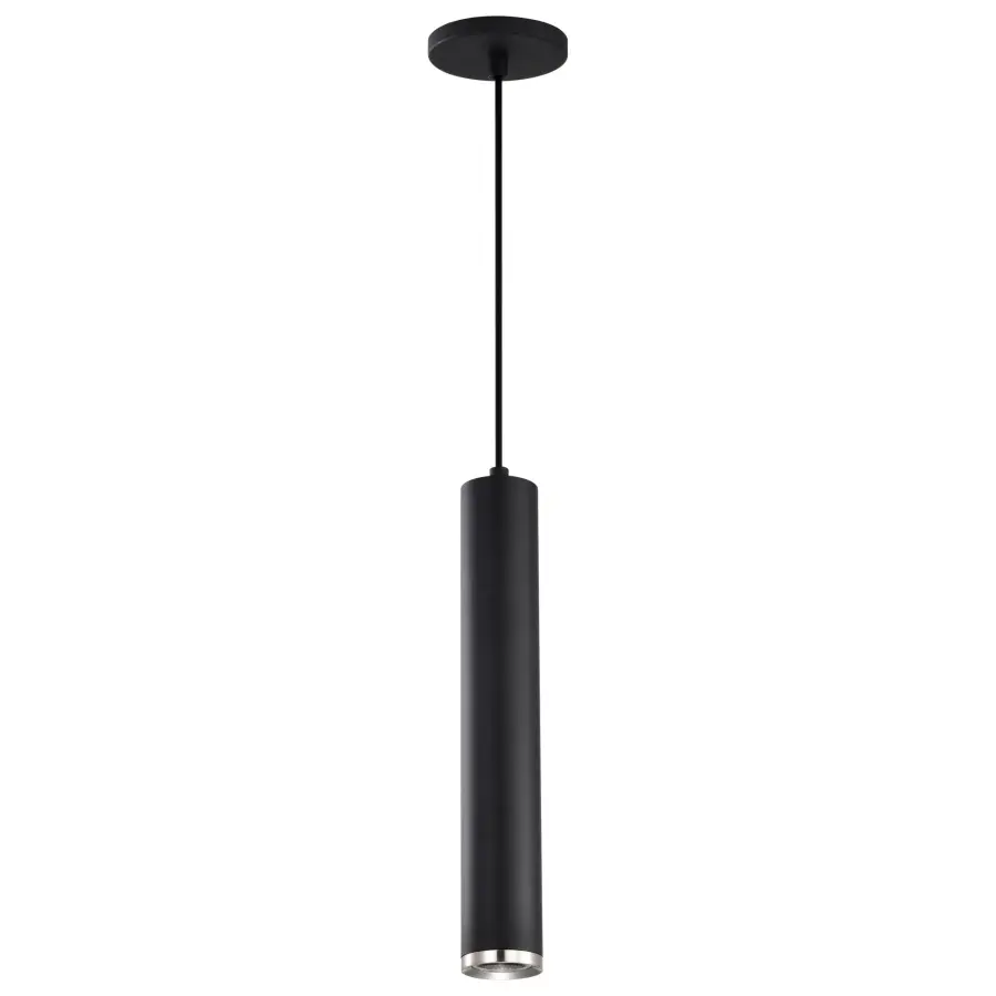 Century 16" LED Pendant in Matte Black and Brushed Nickel - Image 3