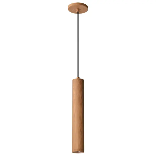 The Century pendant combines minimalist modern design with natural ash wood warmth. Its integrated 12W LED provides efficient 1020-lumen illumination with excellent 90 CRI color rendering. The clean-lined 16-inch fixture works beautifully over kitchen islands, dining tables, or as an entryway statement piece.