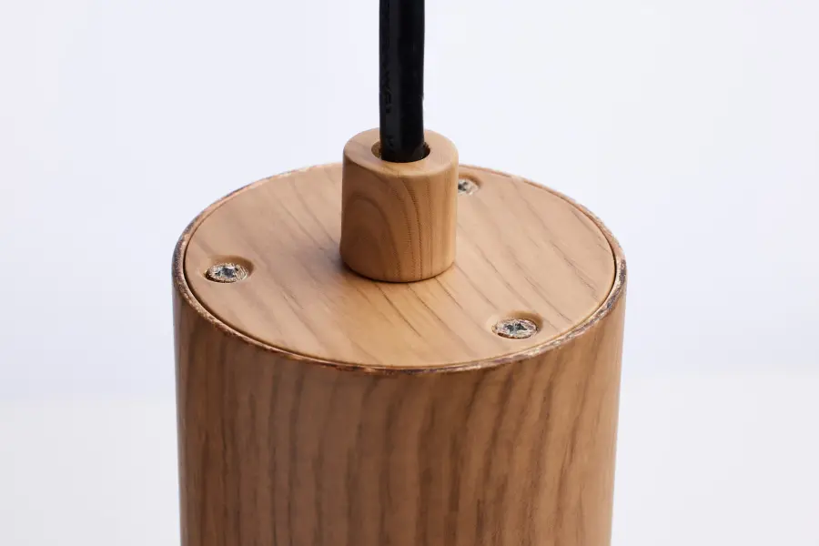 Century 16" LED Pendant in Ash Wood - Image 8