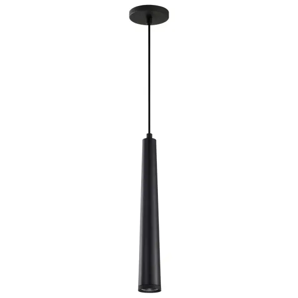 Melrose 16" LED Pendant in Matte Black - Image 1