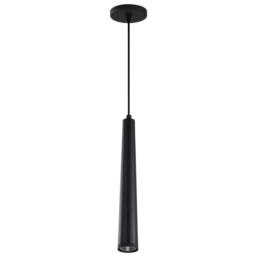 Melrose 16" LED Pendant in Matte Black - Image 3