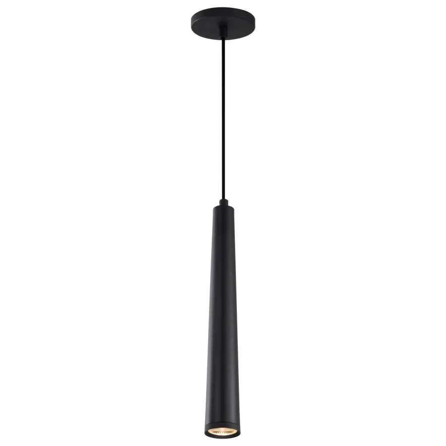 Melrose 16" LED Pendant in Matte Black - Image 4