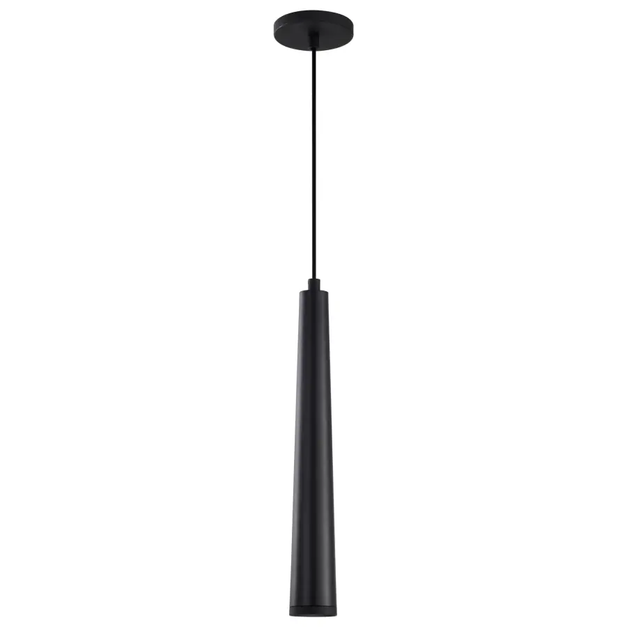 Melrose 16" LED Pendant in Matte Black - Image 5