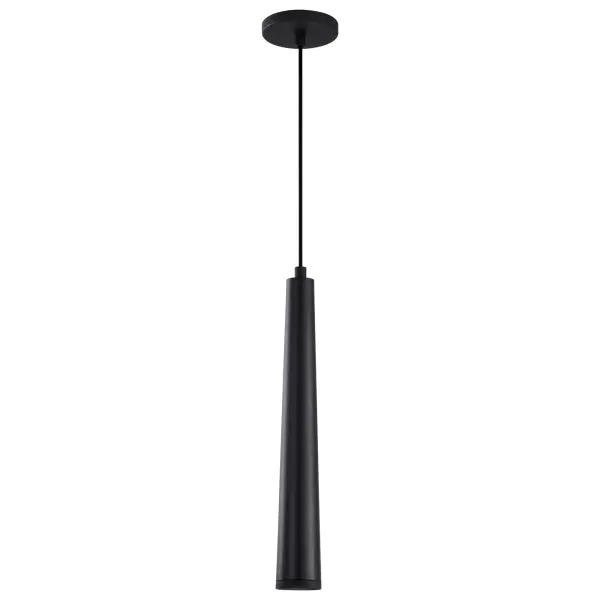 Melrose 16" LED Pendant in Matte Black - Image 6