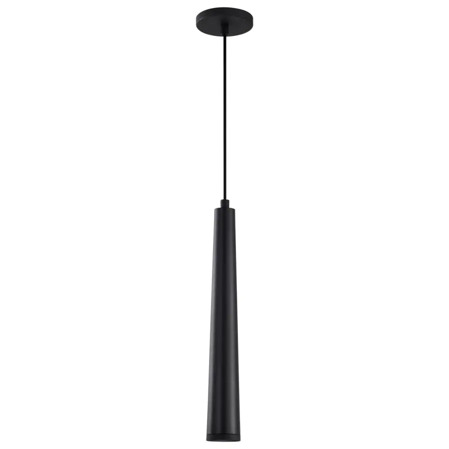 Melrose 16" LED Pendant in Matte Black - Image 6