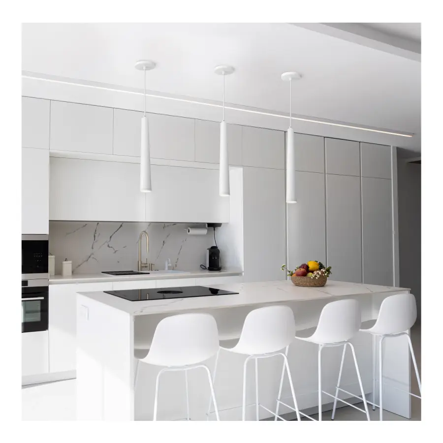 Melrose 16" LED Pendant in Matte White - Image 13