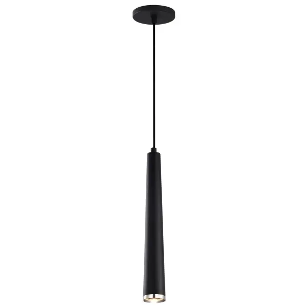 Melrose 16" LED Pendant in Matte Black and Brushed Nickel - Image 2