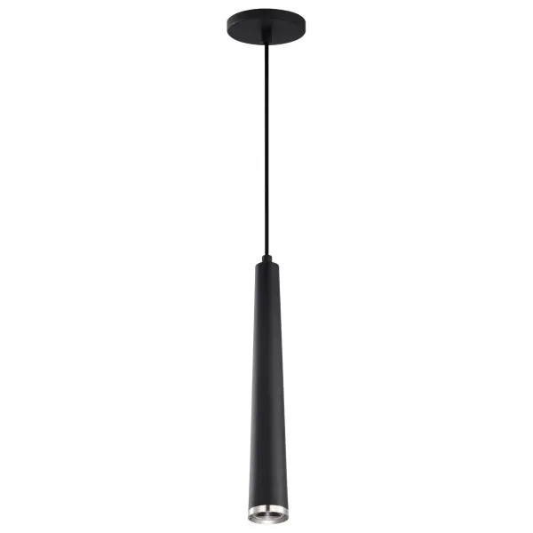 Melrose 16" LED Pendant in Matte Black and Brushed Nickel - Image 3