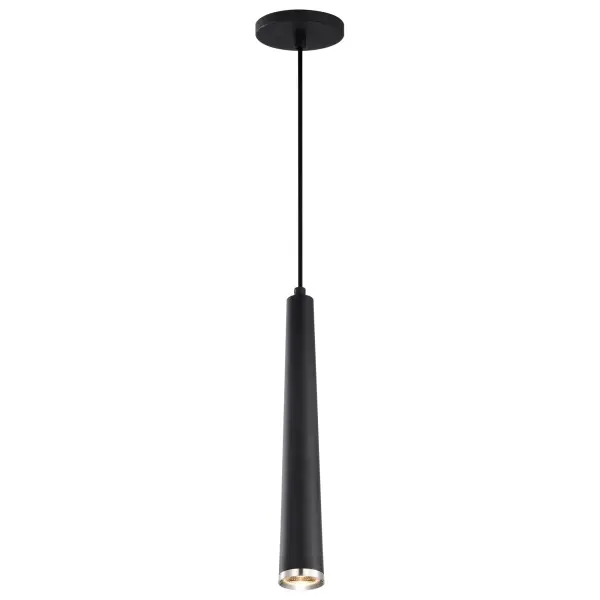 Melrose 16" LED Pendant in Matte Black and Brushed Nickel - Image 4