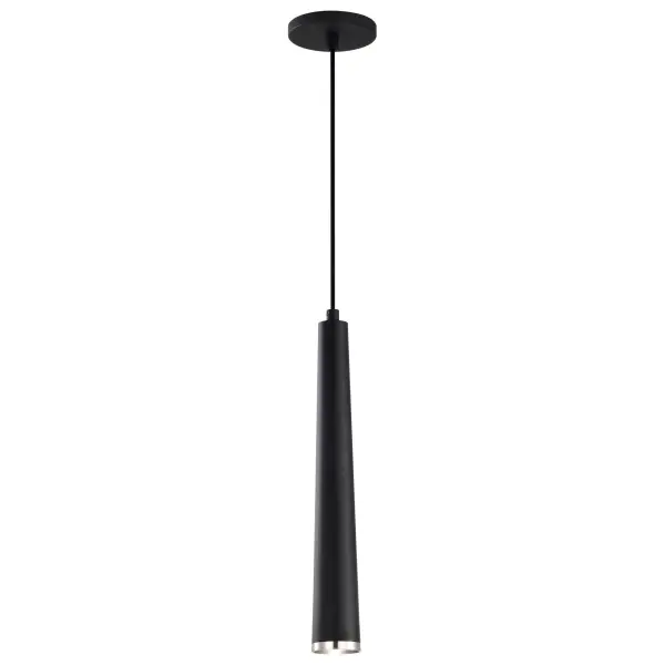 Melrose 16" LED Pendant in Matte Black and Brushed Nickel - Image 6
