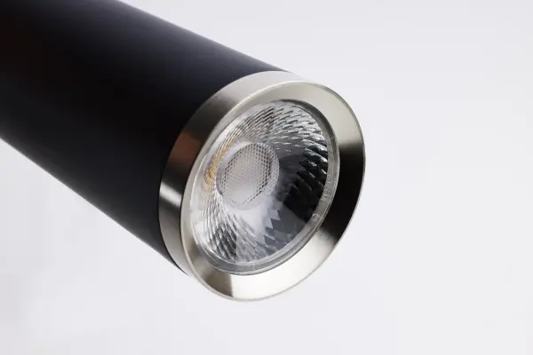 Melrose 16" LED Pendant in Matte Black and Brushed Nickel - Image 7