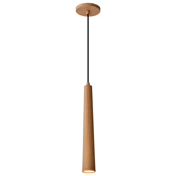 Melrose 16" LED Pendant in Ash Wood - Image 2