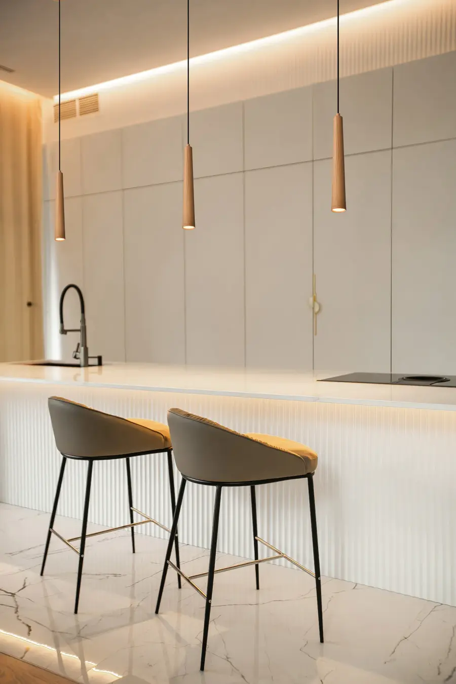 Melrose 16" LED Pendant in Ash Wood - Image 12