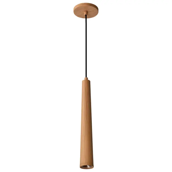 Melrose 16" LED Pendant in Ash Wood - Image 3