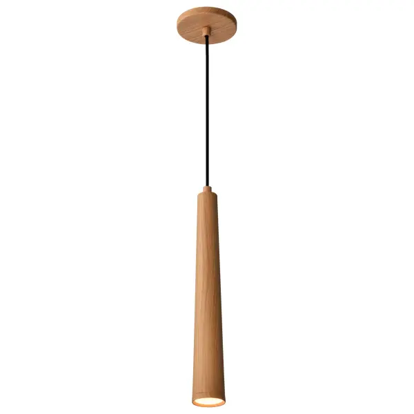 Melrose 16" LED Pendant in Ash Wood - Image 4