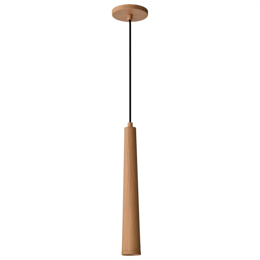 Melrose 16" LED Pendant in Ash Wood - Image 5