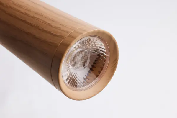 Melrose 16" LED Pendant in Ash Wood - Image 7