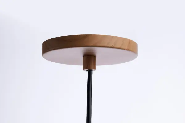 Melrose 16" LED Pendant in Ash Wood - Image 9