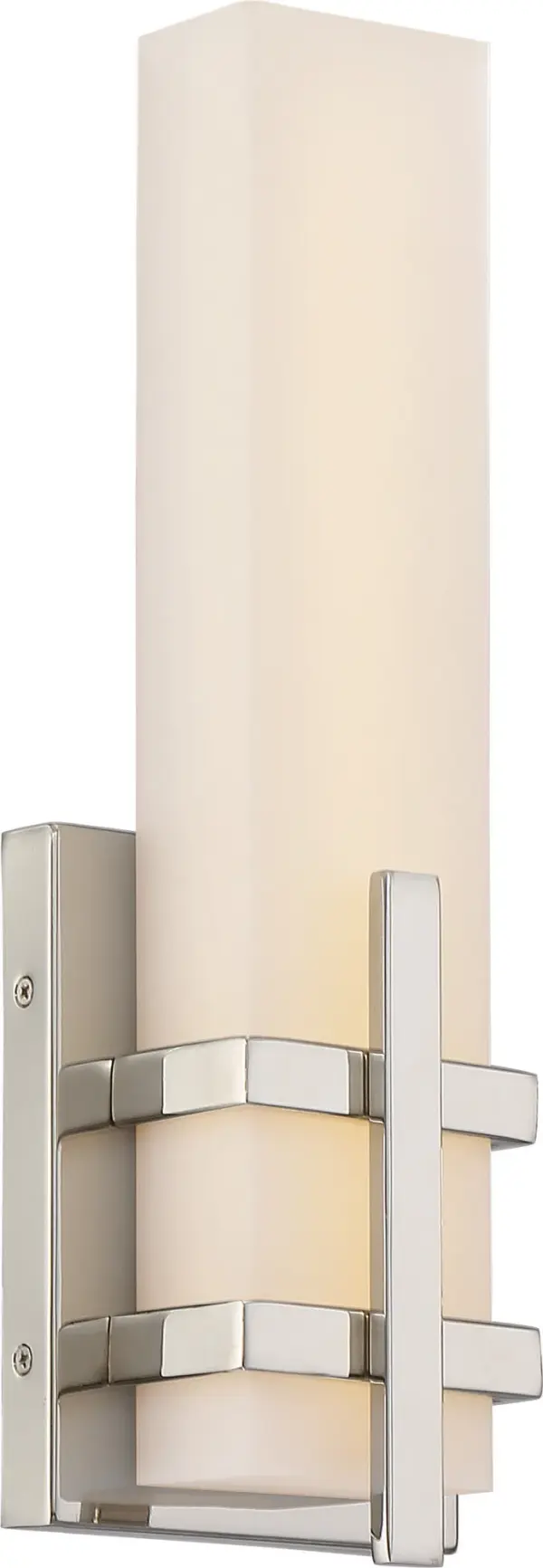 The Grill LED wall sconce combines modern sophistication with practical functionality. Its polished nickel finish and integrated LED technology deliver 1040 lumens of warm white light, perfect for vanity lighting and accent applications.