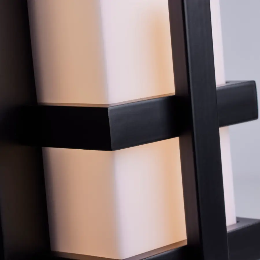 Grill Single LED Wall Sconce in Aged Bronze - Image 2