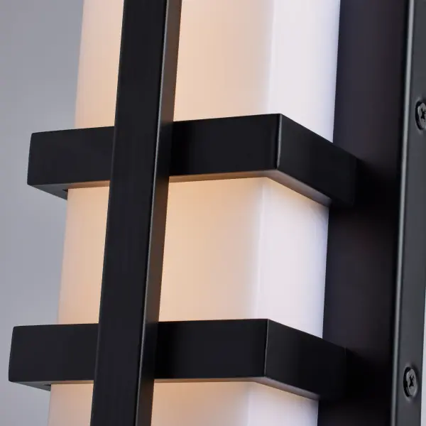 Grill Single LED Wall Sconce in Aged Bronze - Image 7