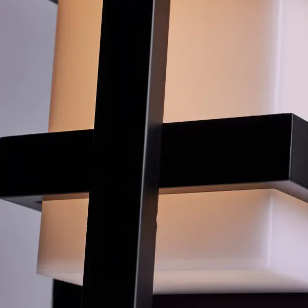 Grill Single LED Wall Sconce in Aged Bronze - Image 8