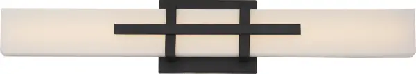 Grill Double LED Wall Sconce in Aged Bronze - Image 1