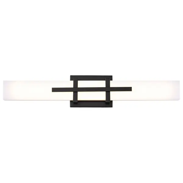 Grill Double LED Wall Sconce in Aged Bronze - Image 2
