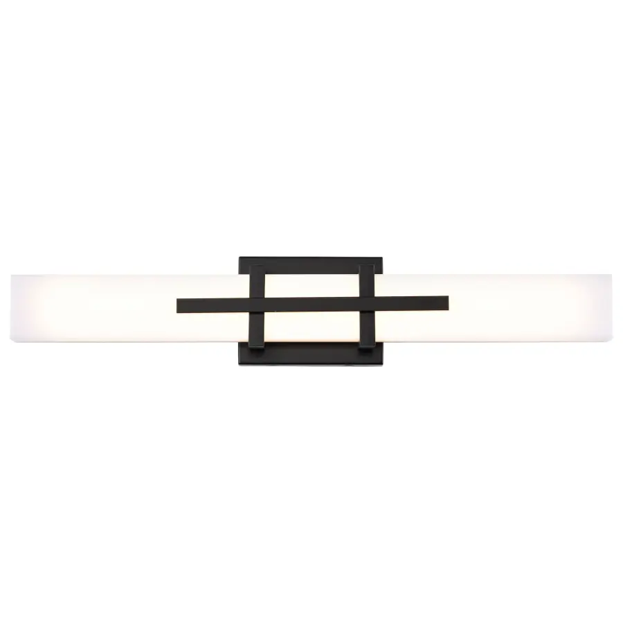 Grill Double LED Wall Sconce in Aged Bronze - Image 2