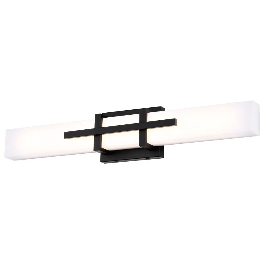 Grill Double LED Wall Sconce in Aged Bronze - Image 4