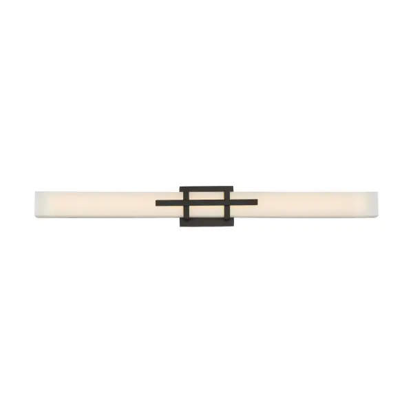Grill Triple LED Wall Sconce in Aged Bronze