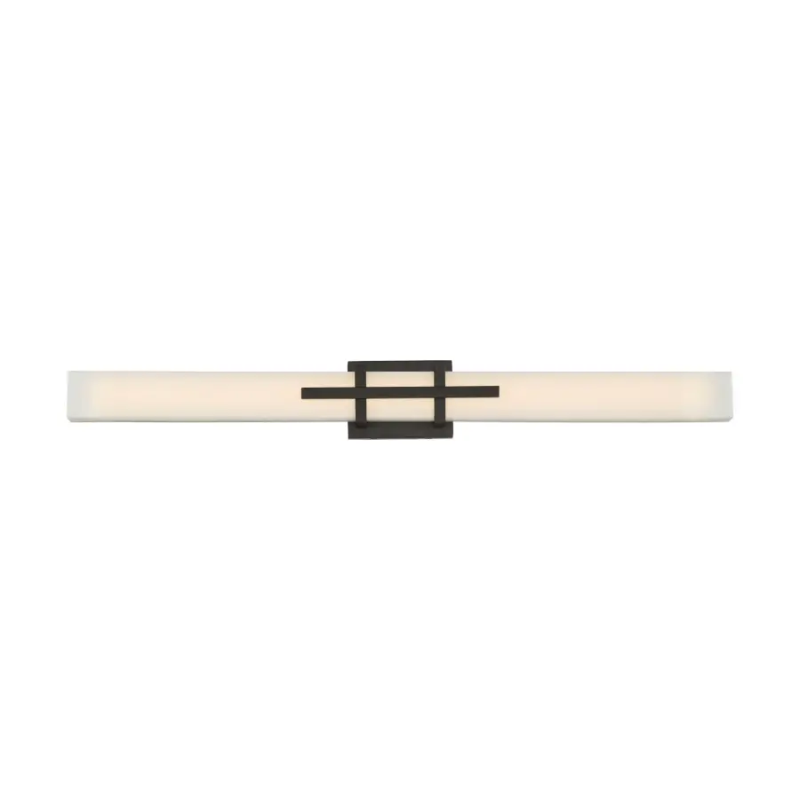 Grill Triple LED Wall Sconce in Aged Bronze