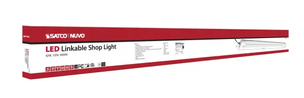 42W LED Shop Light - White Finish - 4000K - Image 6