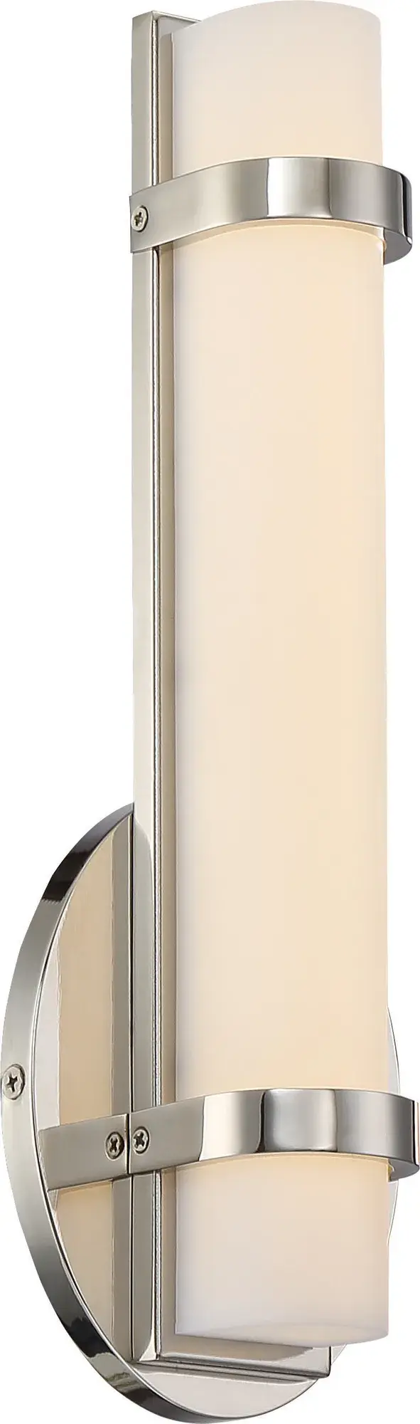 Slice Single LED Wall Sconce in Polished Nickel - Image 1