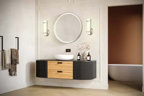 Slice Single LED Wall Sconce in Polished Nickel - Image 3