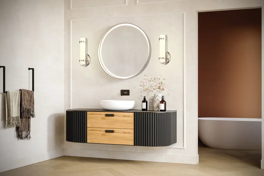 Slice Single LED Wall Sconce in Polished Nickel - Image 3