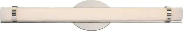 The Slice Double LED Wall Sconce combines modern elegance with practical LED technology. Its polished nickel finish and graceful design deliver 2080 lumens of warm white light, perfect for vanity lighting or ambient illumination.