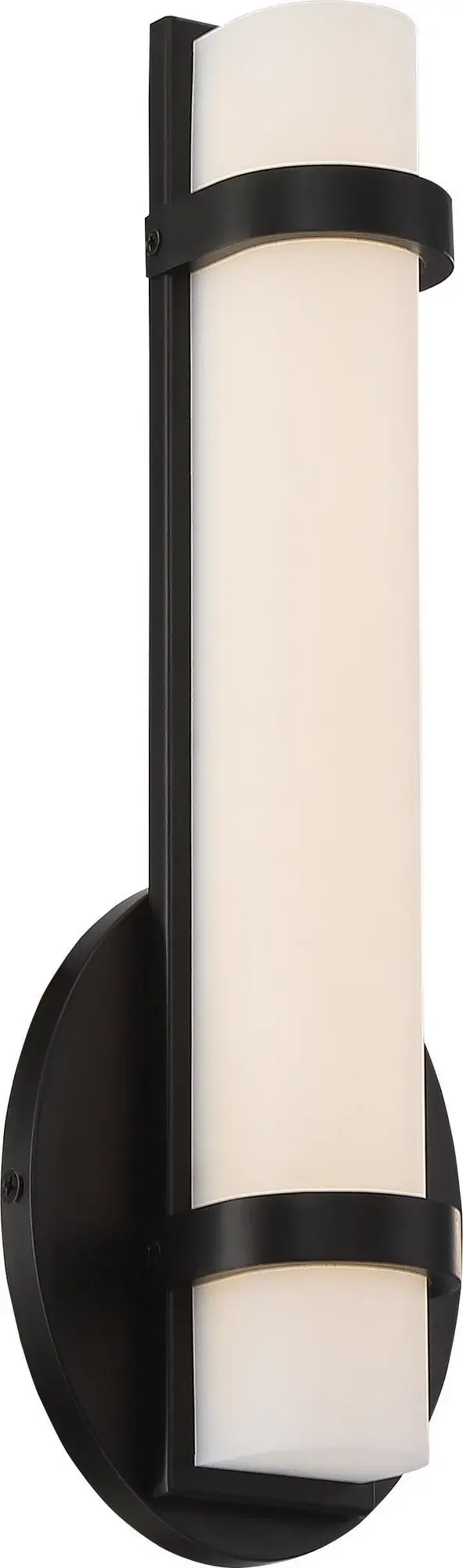 Slice Single LED Wall Sconce in Aged Bronze