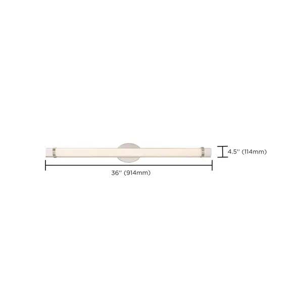 Slice 36" LED Wall Sconce in Polished Nickel - Image 3
